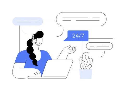 Customer care abstract concept vector illustration. Stock Illustration