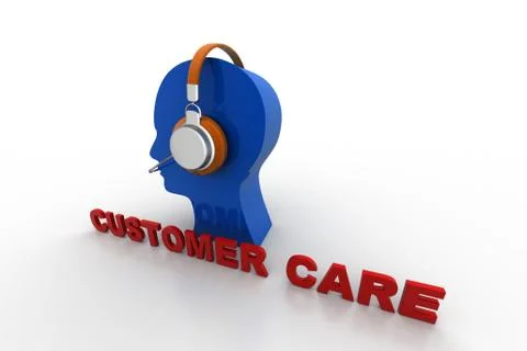 Customer care concept Grats Stockgrafik