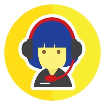 Customer Care Executive Illustrazione stock