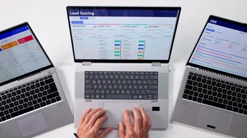 Customer-centric CRM Software Optimizing Business Sales Video stock 321958502