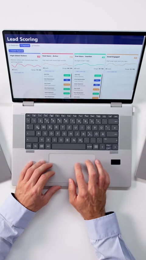 Customer-centric CRM Software Optimizing Business Sales Video stock 321960792