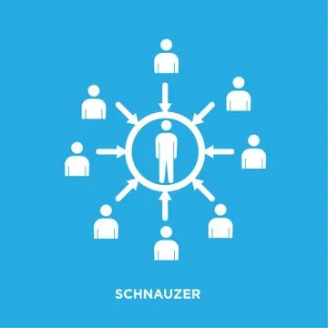 Customer centric icon isolated on blue background for your web, mobile and ap Stock Illustration