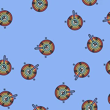 Customer centricity modern business vector seamless pattern イラスト素材