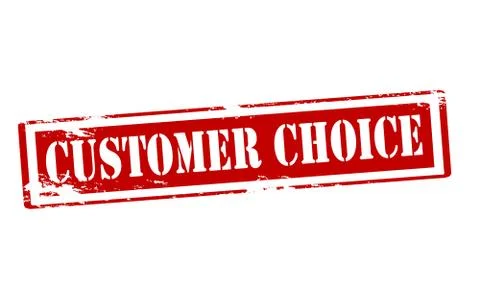 Customer choice Ilustración de archivo
