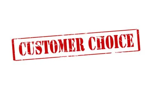Customer choice Ilustración de archivo