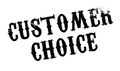 Customer Choice rubber stamp Ilustración de archivo