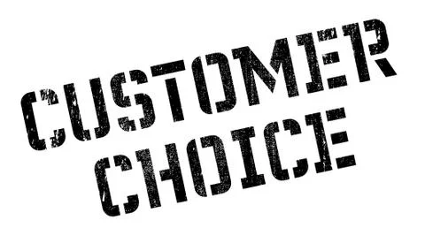 Customer Choice rubber stamp Ilustración de archivo