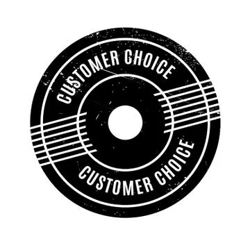 Customer Choice rubber stamp Ilustración de archivo