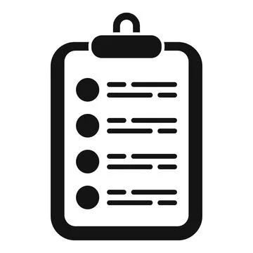 Customer clipboard icon simple vector. Crm data Stock Illustration
