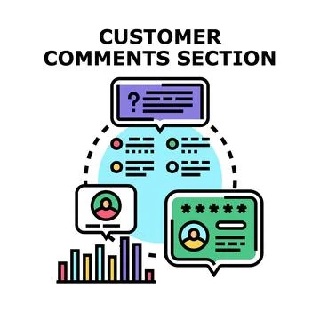 Customer comments section feedback rating review concept 스톡 일러스트
