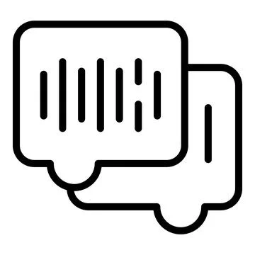 Customer communication icon outline vector. Service support Illustrazione stock