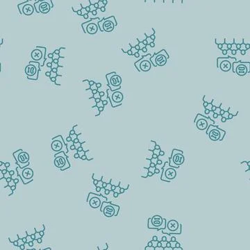 Customer complaints line seamless pattern Stock Illustration