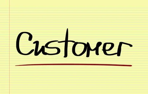 Customer Concept Illustrazione stock