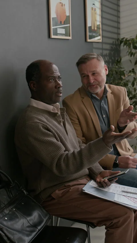 Customer Confused About Bank Queue Skipping Stock Footage 330966068