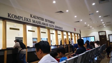 Customer counter service Stock Footage 105023130