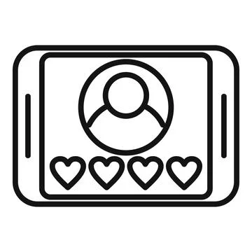 Customer credibility icon outline vector. Trust promise Stockillustratie