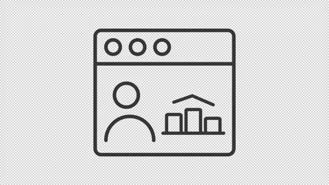 Customer data line animation Stock Footage 292769708