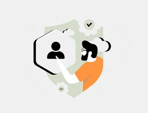 Customer data platform integration brings all sources together. Seamless CDP Stock Illustration