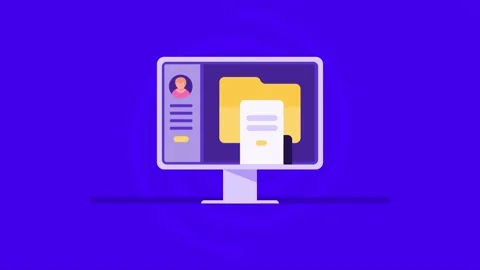 Customer data platform with secure access. Stock Footage 336596578