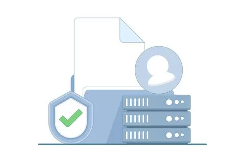Customer Data Platform with unified customer profiles Stock Illustration