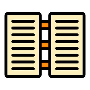 Customer database server icon color outline vector Stock Illustration