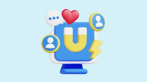 Customer Engagement animated 3d icon. Stock Footage 289453058