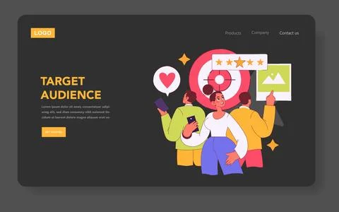 Customer Engagement. Flat Vector Illustration イラスト素材