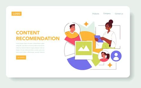 Customer Engagement. Flat Vector Illustration Stock Illustration