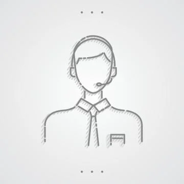 Customer Executive Illustrazione stock