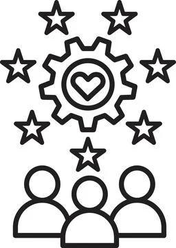 Customer expectations icon vector 库存插图