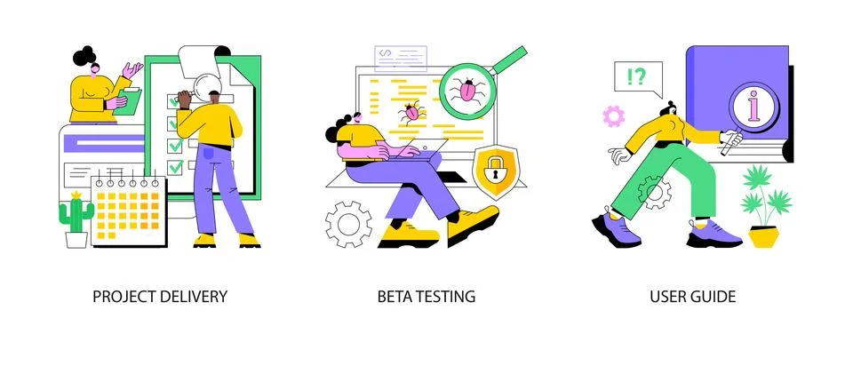 Customer experience abstract concept vector illustrations. Stock Illustration