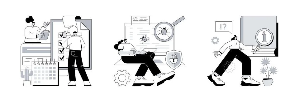 Customer experience abstract concept vector illustrations. Stock Illustration