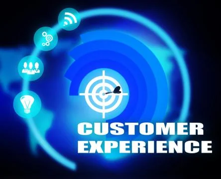 Customer Experience concept plan Stock Illustration