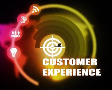 Customer Experience concept plan Stock Illustration