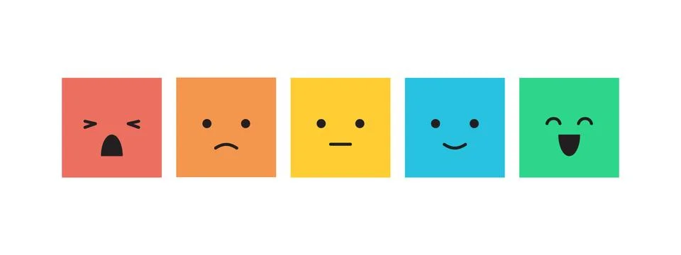 Customer experience feedback scale concept design isolated Stock Illustration