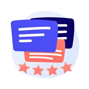 Customer experience, feedback vector concept metaphor. Stock Illustration