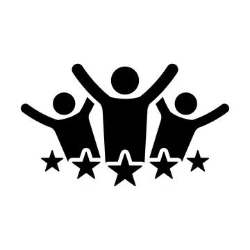 Customer experience icon vector client satisfaction symbol customer relations Stock Illustration