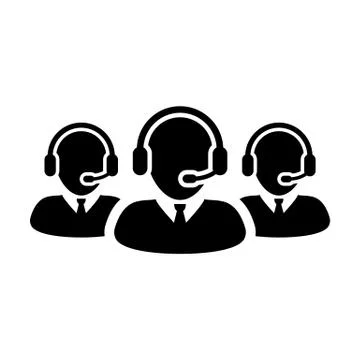 Customer experience icon vector male business support service person profile  Stock Illustration