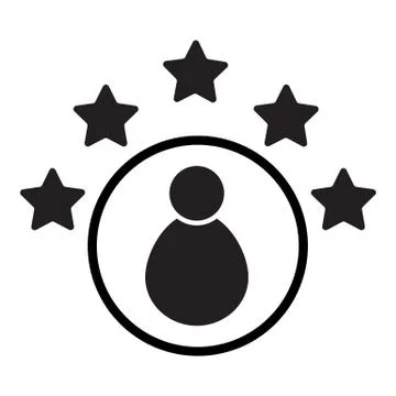 Customer experience icon on white background. satisfaction feedback icon. Stock Illustration