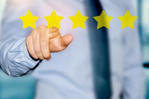 Customer experience rating Stock Photos