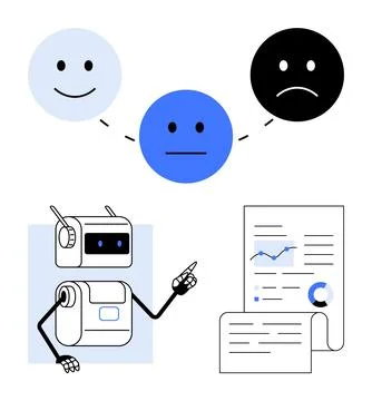 Customer Feedback Analysis Using Advanced Technology and Artificial Intelli.. Stockillustratie