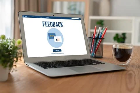 Customer feedback and review analysis by modish computer software Stock Photos
