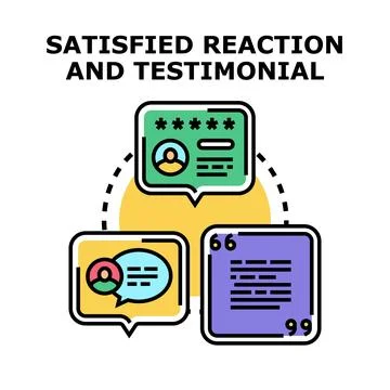 Customer feedback and satisfaction rating concept Stock Illustration