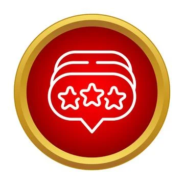 Customer feedback concept with star rating speech bubbles Stock Illustration