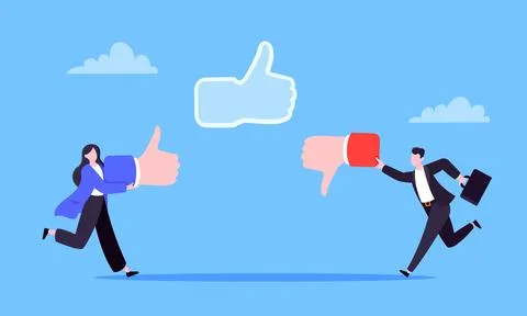 Customer feedback, employee or client satisfaction rating review Ilustração Stock