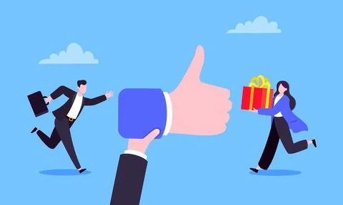 Customer feedback, employee or client satisfaction rating review Ilustração Stock