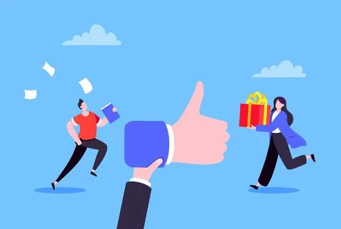 Customer feedback, employee or client satisfaction rating review Ilustração Stock