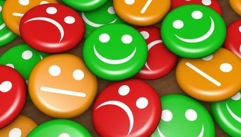Customer Feedback Happy Rating Stock Illustration