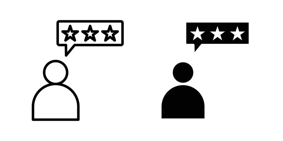 Customer feedback icon vector symbol graphics Stock Illustration