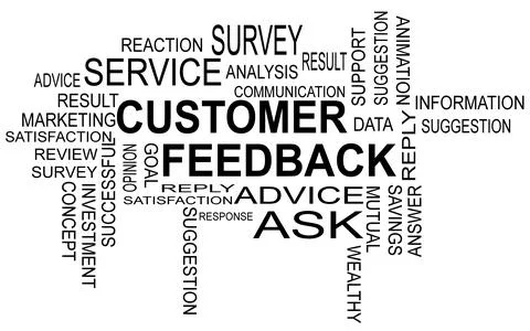 Customer Feedback is information provided by customers about their experience wi Stock Photos